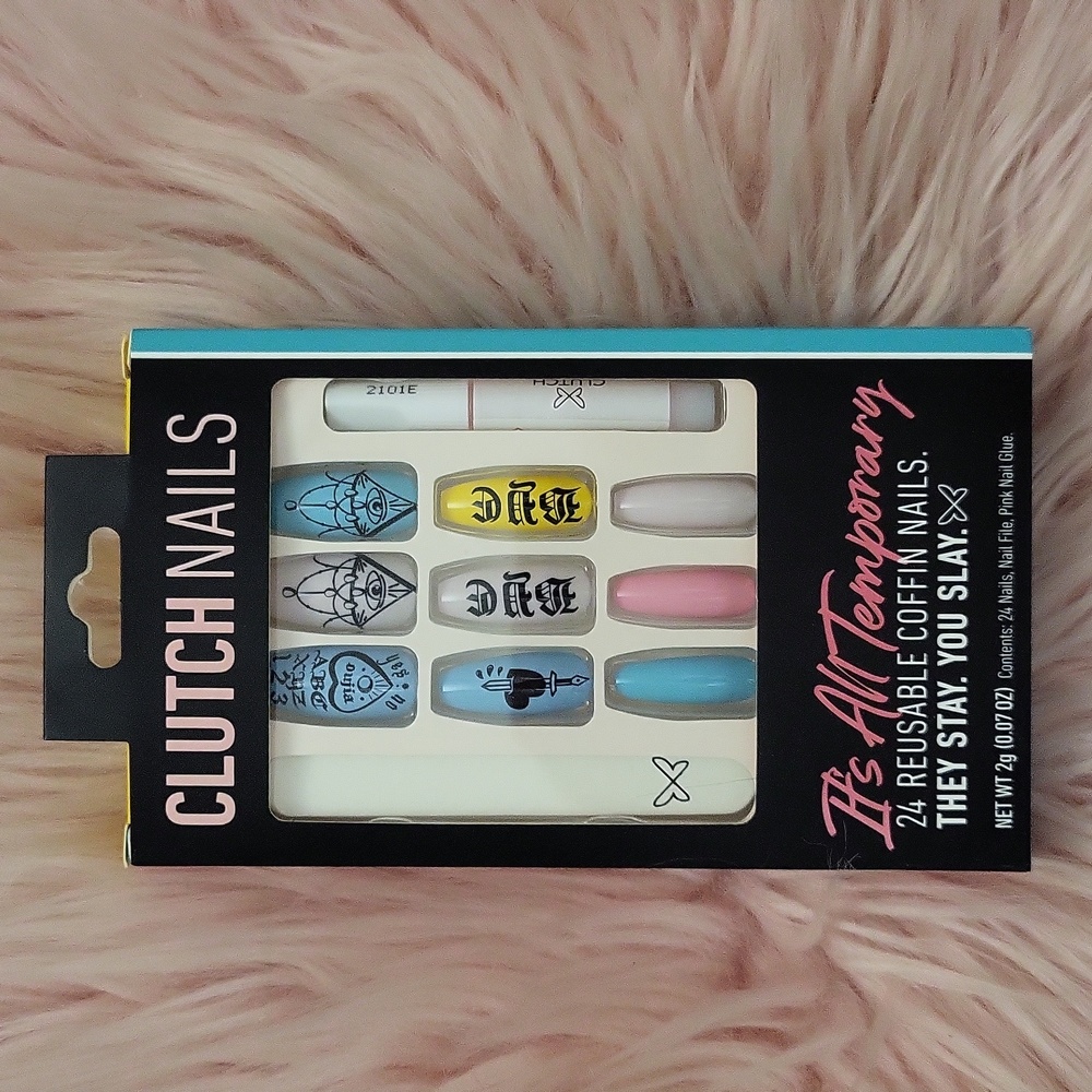 Brand New CLUTCH NAILS False Nails-XL